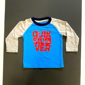 Quiksilver Long Sleeve Blue/Gray T-shirt Size 24M